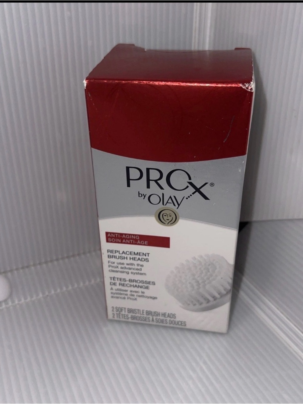 OLAY ProX Replacement Brush Heads 2 Count For Advanced Cleansing System Sealed